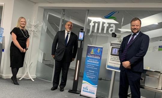 Nadhim Zahawi visits Filta Group