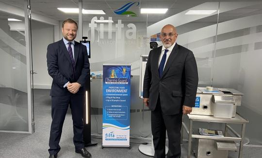 Nadhim Zahawi visits Filta Group