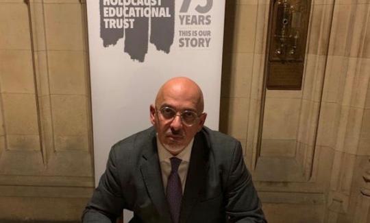 Nadhim Zahawi signs the Holocaust Educational Trust’s Book of Commitment