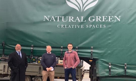 Nadhim Zahawi MP visits Natural Green Creative Spaces, Charlecote