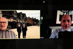 Nadhim Zahawi met virtually with Tim Cooke, Shakespeare Birthplace Trust CEO