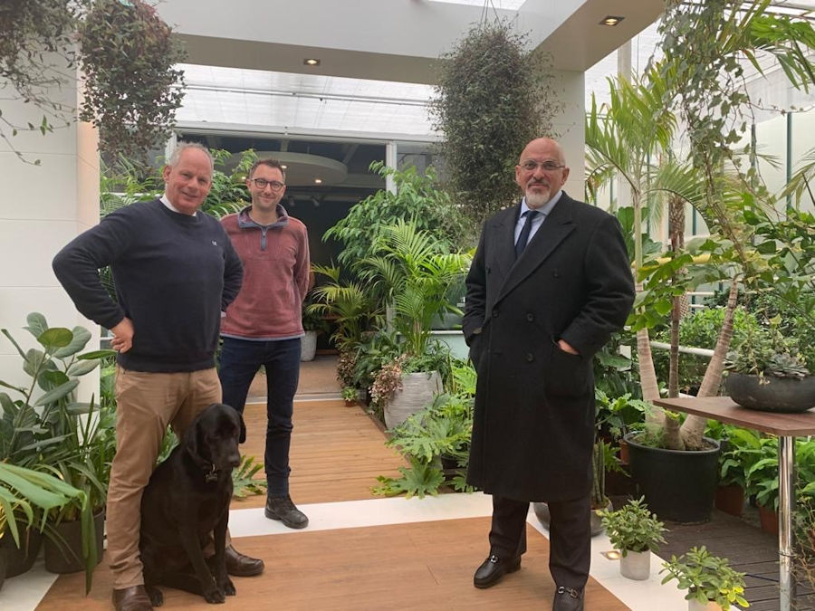 Nadhim Zahawi MP visits Natural Green Creative Spaces, Charlecote