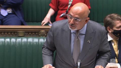 Nadhim Zahawi MP speaking at the Dispatch Box in the House of Commons